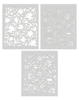 Hero Arts - What's Brewing? Collection - Stencils - Color Layering Delft Floral-ScrapbookPal