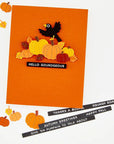 Hero Arts - Whimsical Wheels Collection - Clear Stamps - Autumn Greetings-ScrapbookPal
