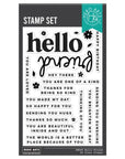 Hero Arts - You've Got a Friend Collection - Clear Stamps - Hello Friend-ScrapbookPal