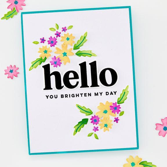 Hero Arts - You've Got a Friend Collection - Dies - Bitty Floral Die-ScrapbookPal