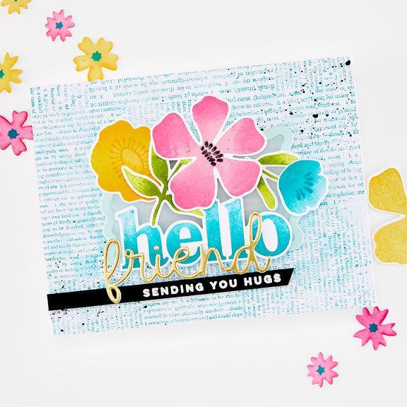 Hero Arts - You've Got a Friend Collection - Dies - Hello Friend-ScrapbookPal