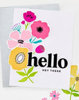 Hero Arts - You've Got a Friend Collection - Stamp & Cut - Abstract Floral-ScrapbookPal