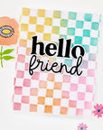Hero Arts - You've Got a Friend Collection - Stencils - Check Please-ScrapbookPal