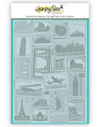 Honey Bee Stamps - 3D Embossing Folder - Air Mail-ScrapbookPal
