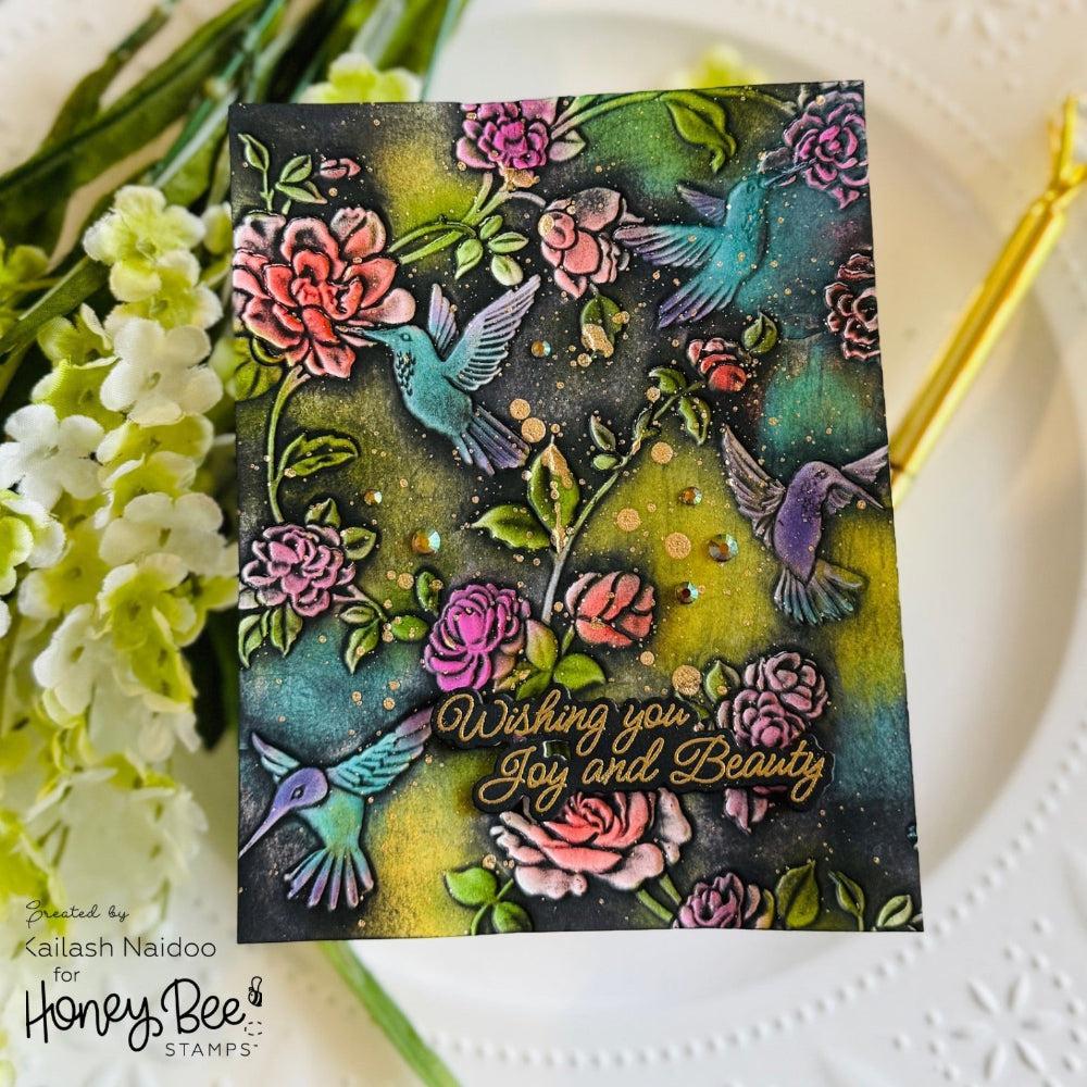 Honey Bee Stamps - 3D Embossing Folder - Chinoiserie-ScrapbookPal
