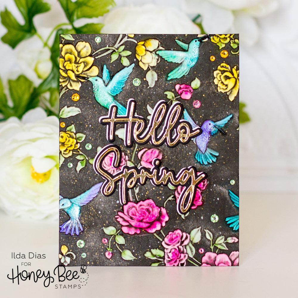 Honey Bee Stamps - 3D Embossing Folder - Chinoiserie-ScrapbookPal