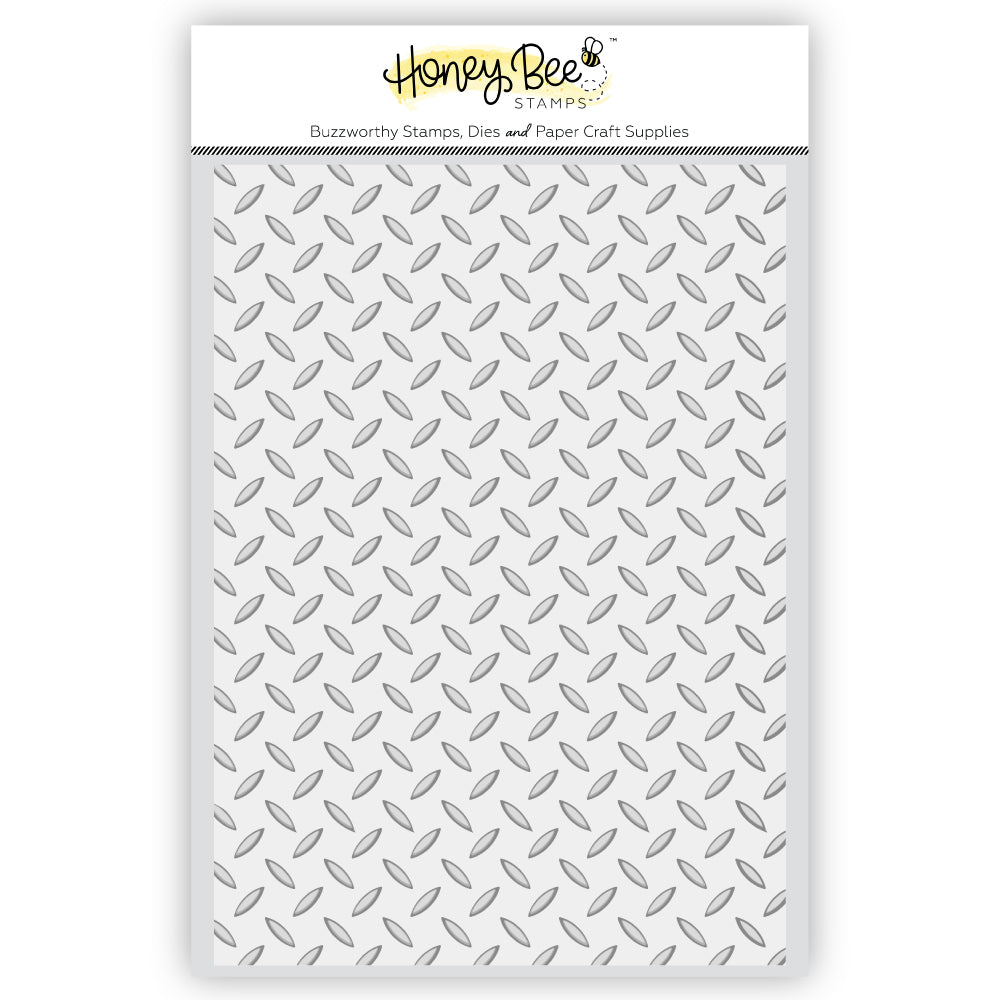 Honey Bee Stamps - 3D Embossing Folder - Diamond Plate-ScrapbookPal