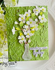 Honey Bee Stamps - 3D Embossing Folder - Dogwood Blooms-ScrapbookPal