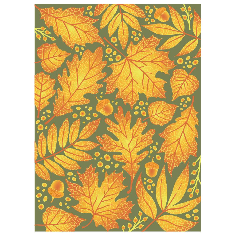 Honey Bee Stamps - 3D Embossing Folder - Fall Leaves-ScrapbookPal