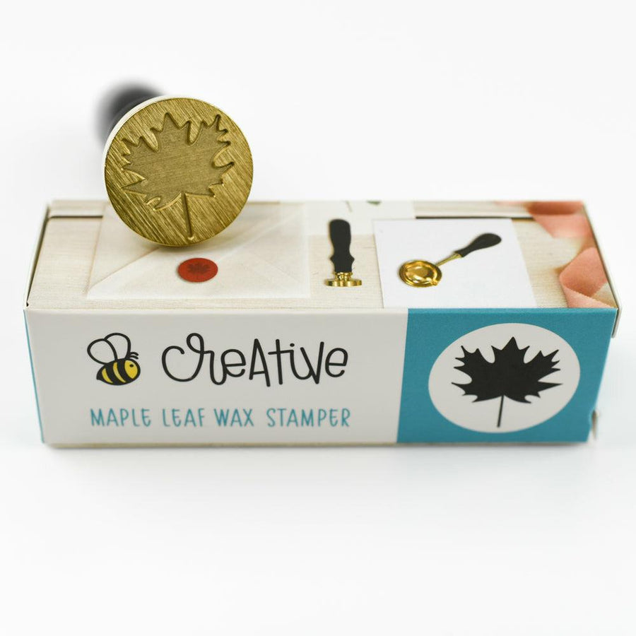 Honey Bee Stamps - Bee Creative Wax Stamper - Maple Leaf-ScrapbookPal