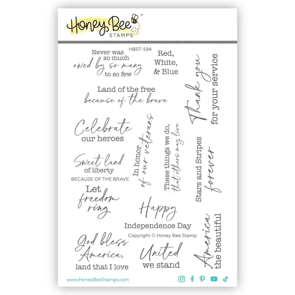 Honey Bee Stamps - Clear Stamps - Because of The Brave-ScrapbookPal
