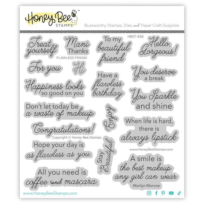 Honey Bee Stamps - Clear Stamps - Flawless Friend-ScrapbookPal