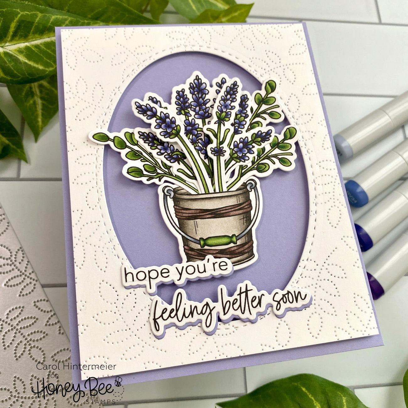 Honey Bee Stamps - Clear Stamps - Get Well Soon-ScrapbookPal