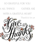 Honey Bee Stamps - Clear Stamps - Give Thanks-ScrapbookPal