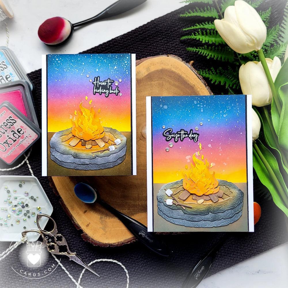 Honey Bee Stamps - Honey Cuts - Lovely Layers: Firepit-ScrapbookPal