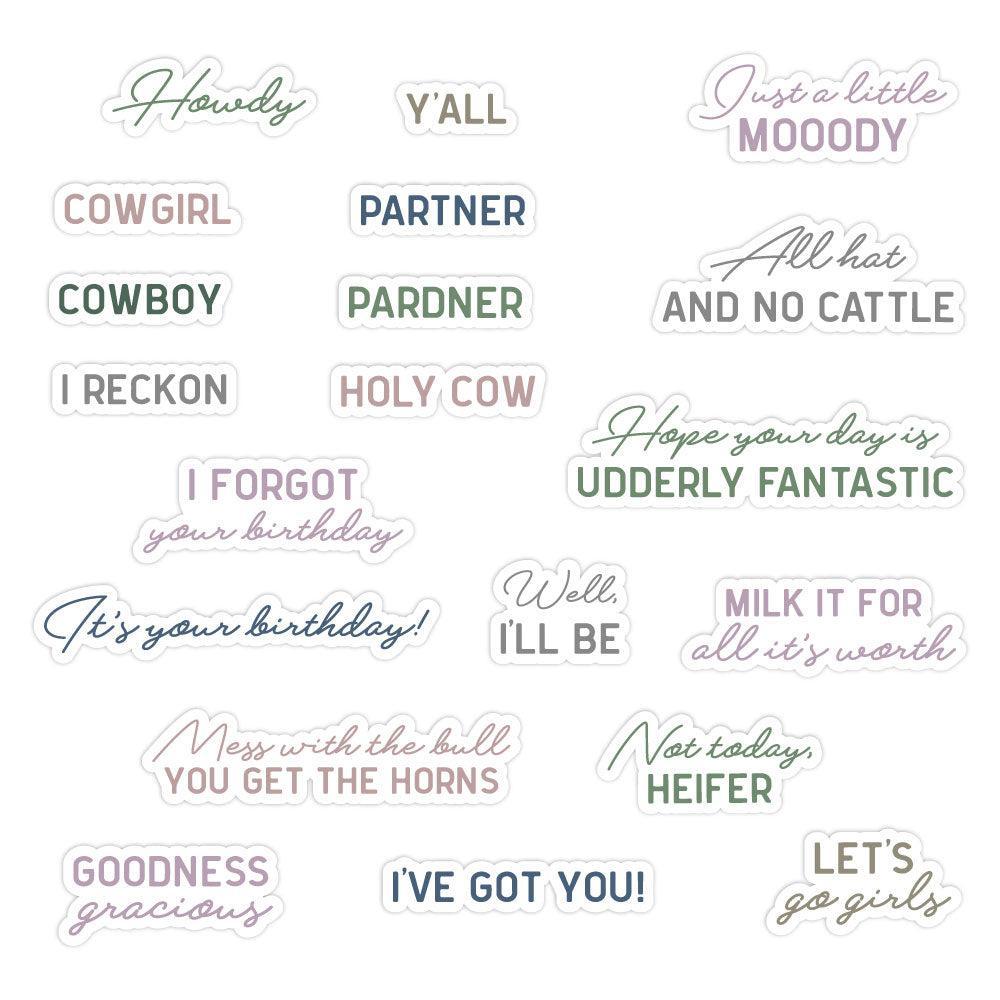 Honey Bee Stamps - Clear Stamps - Howdy Y'all-ScrapbookPal