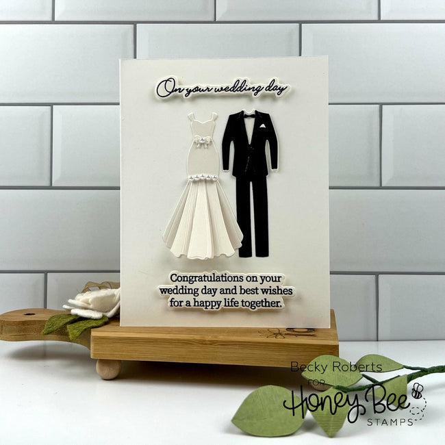 Honey Bee Stamps - Clear Stamps - Inside: Wedding Sentiments-ScrapbookPal
