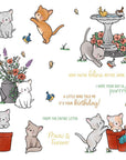 Honey Bee Stamps - Clear Stamps - Meow & Furever-ScrapbookPal