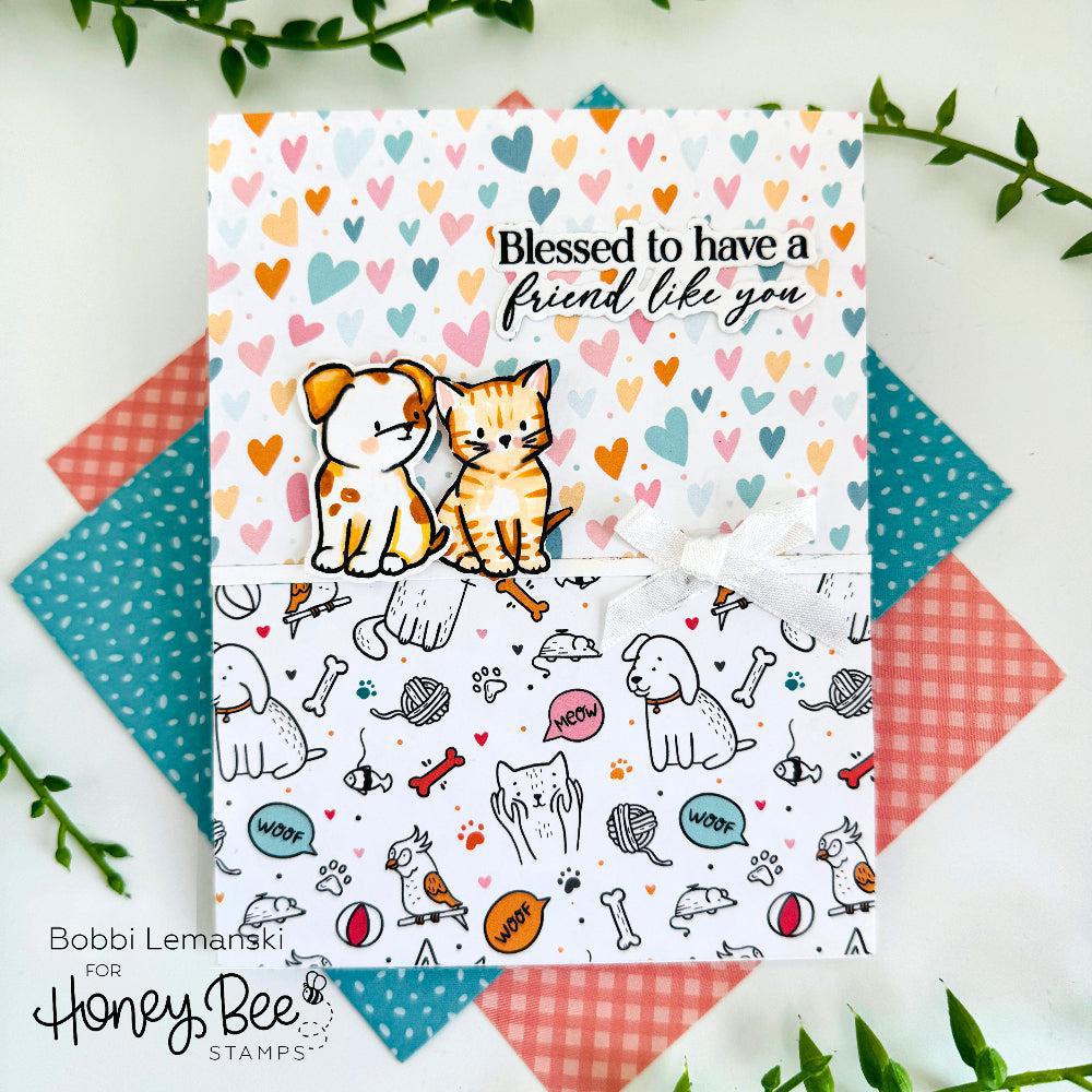 Honey Bee Stamps - Honey Cuts - Meow & Furever-ScrapbookPal