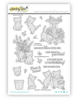 Honey Bee Stamps - Clear Stamps - Meow & Furever-ScrapbookPal