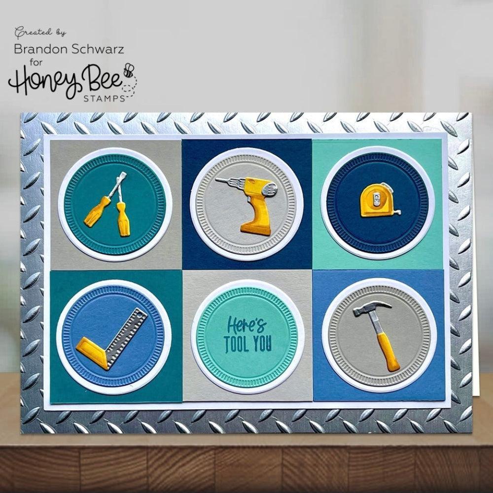 Honey Bee Stamps - 3D Embossing Folder - Diamond Plate-ScrapbookPal
