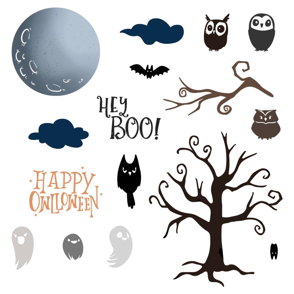 Honey Bee Stamps - Clear Stamps - Owlloween-ScrapbookPal