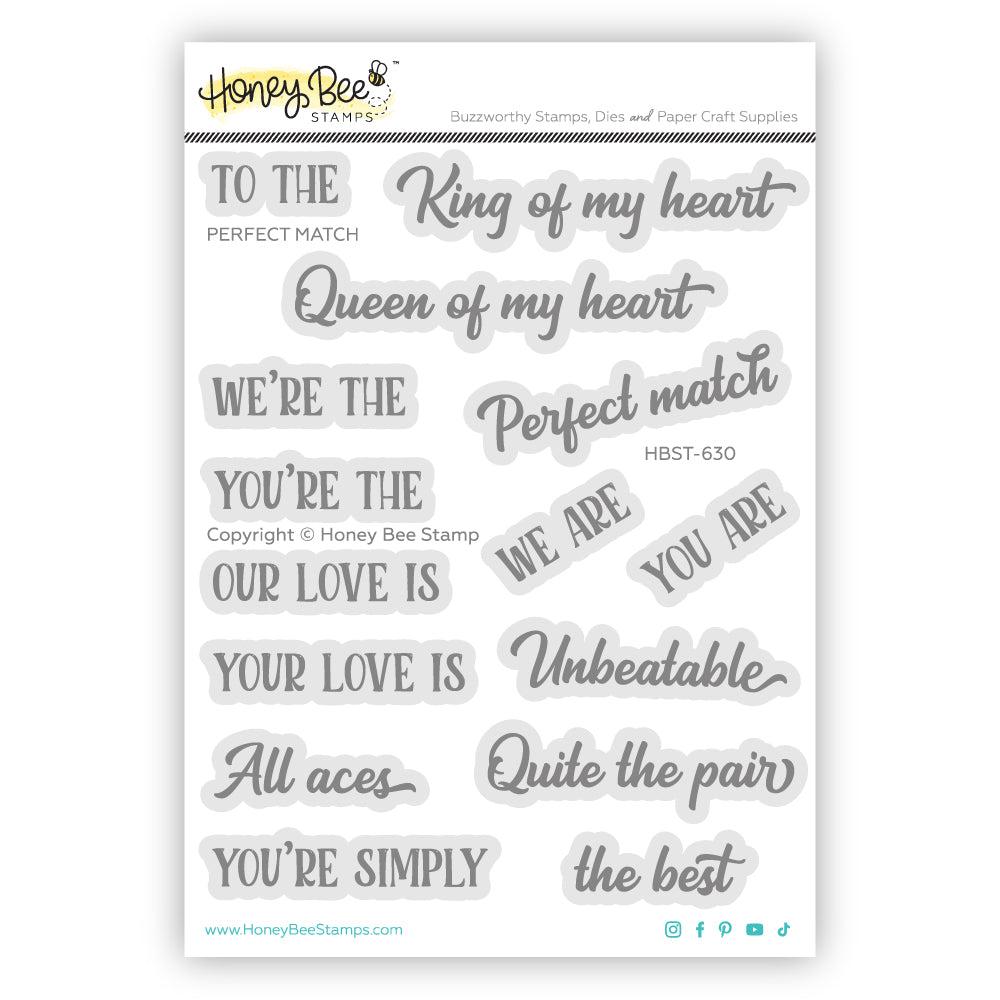 Honey Bee Stamps - Clear Stamps - Perfect Match-ScrapbookPal