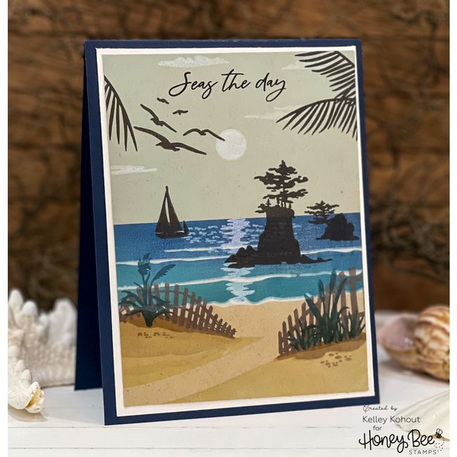 Honey Bee Stamps - Clear Stamps - Seas The Day-ScrapbookPal
