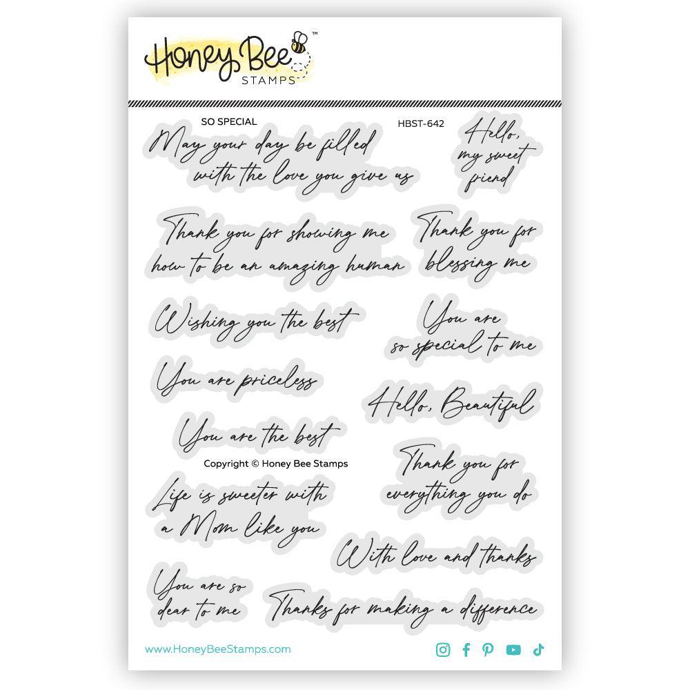 Honey Bee Stamps - Clear Stamps - So Special-ScrapbookPal