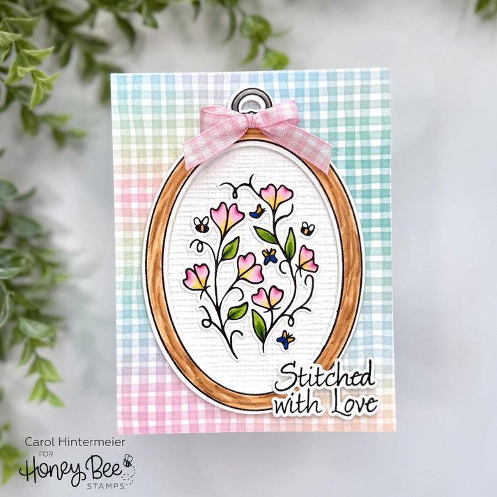 Honey Bee Stamps - Clear Stamps - Stitched With Love-ScrapbookPal