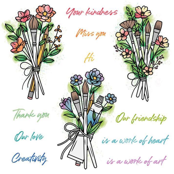 Honey Bee Stamps - Clear Stamps - Work of Heart-ScrapbookPal