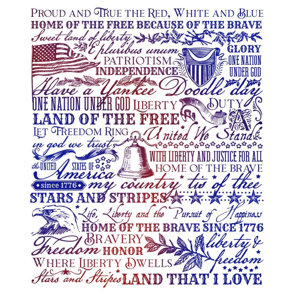 Honey Bee Stamps - Cling Stamps - Land of The Free-ScrapbookPal