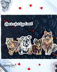 Honey Bee Stamps - Cling Stamps - Paws & Purrs-ScrapbookPal