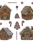 Honey Bee Stamps - Cling Stamps - Peppermint Village-ScrapbookPal