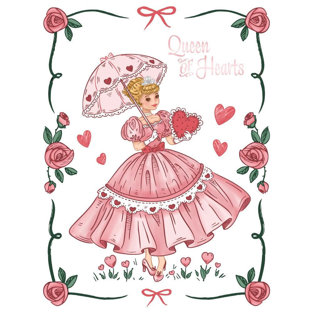 Honey Bee Stamps - Cling Stamps - Queen Of Hearts-ScrapbookPal
