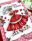 Honey Bee Stamps - Cling Stamps - Queen Of Hearts-ScrapbookPal