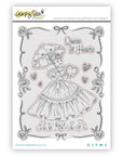 Honey Bee Stamps - Cling Stamps - Queen Of Hearts-ScrapbookPal