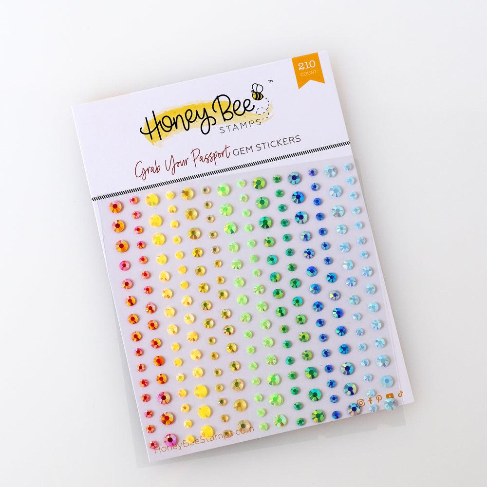 Honey Bee Stamps - Gem Stickers - Grab Your Passport-ScrapbookPal
