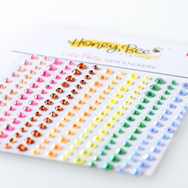 Honey Bee Stamps - Gem Stickers - Let's Party-ScrapbookPal