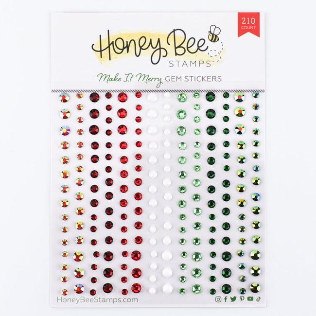Honey Bee Stamps - Gem Stickers - Make It Merry-ScrapbookPal