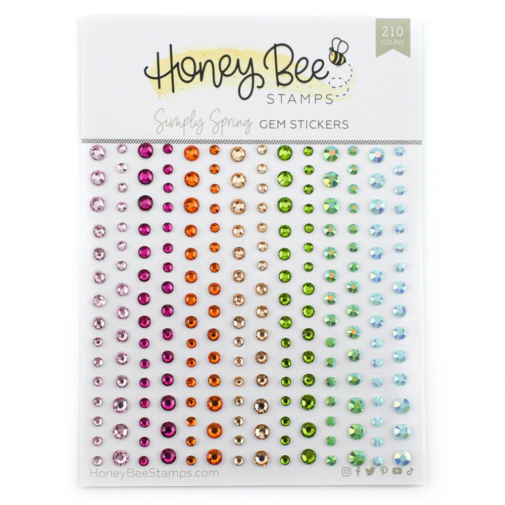 Honey Bee Stamps - Gem Stickers - Simply Spring-ScrapbookPal