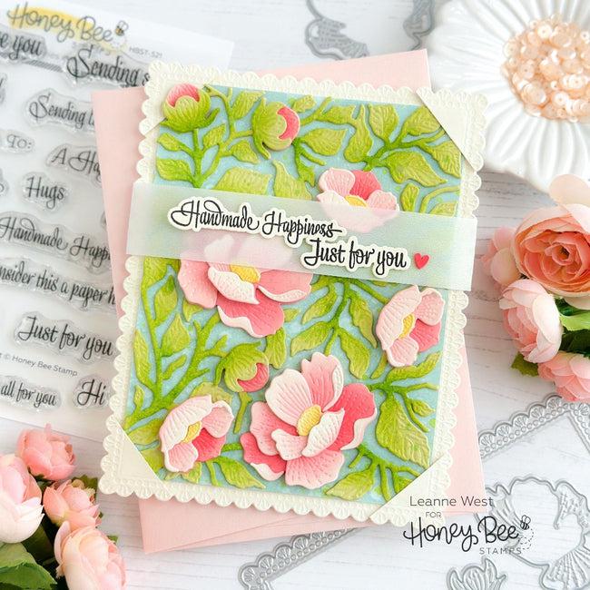 Honey Bee Stamps - Honey Cuts - Bold Backgrounds: Vintage Roses-ScrapbookPal