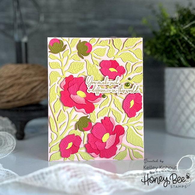 Honey Bee Stamps - Honey Cuts - Bold Backgrounds: Vintage Roses-ScrapbookPal