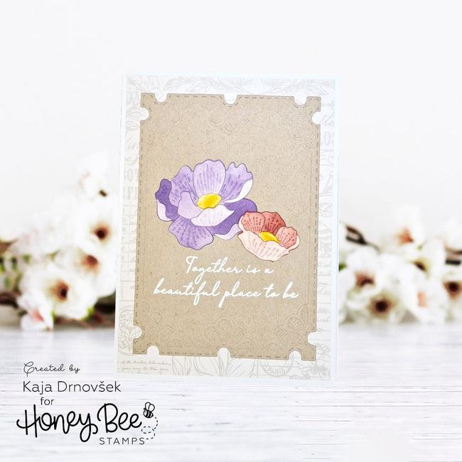 Honey Bee Stamps - Honey Cuts - Bold Backgrounds: Vintage Roses-ScrapbookPal