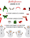 Honey Bee Stamps - Honey Cuts - Build A Snowman-ScrapbookPal