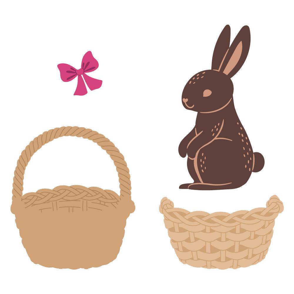 Honey Bee Stamps - Honey Cuts - Bunny Basket-ScrapbookPal