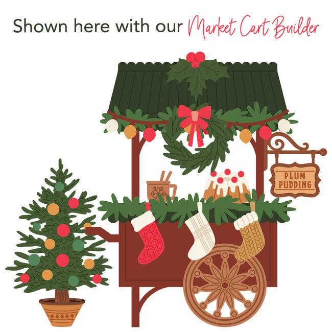 Honey Bee Stamps - Honey Cuts - Christmas Market Cart Add-On-ScrapbookPal