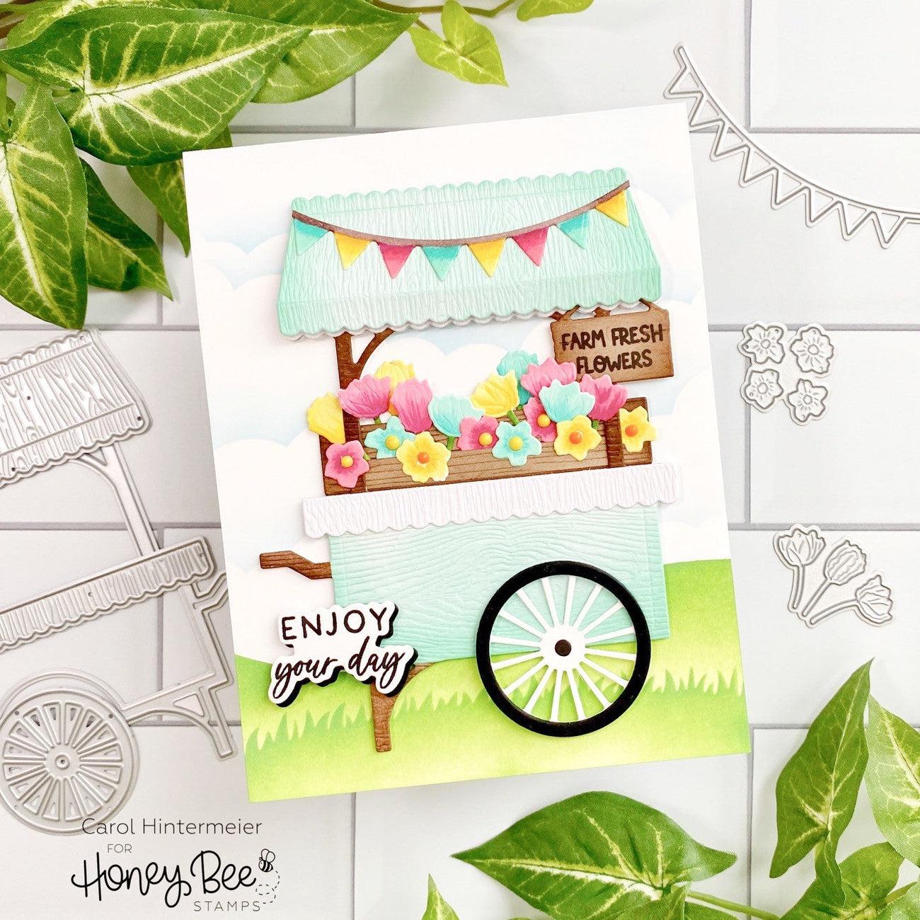 Honey Bee Stamps - Honey Cuts - Farm Fresh Market Cart Add-On-ScrapbookPal