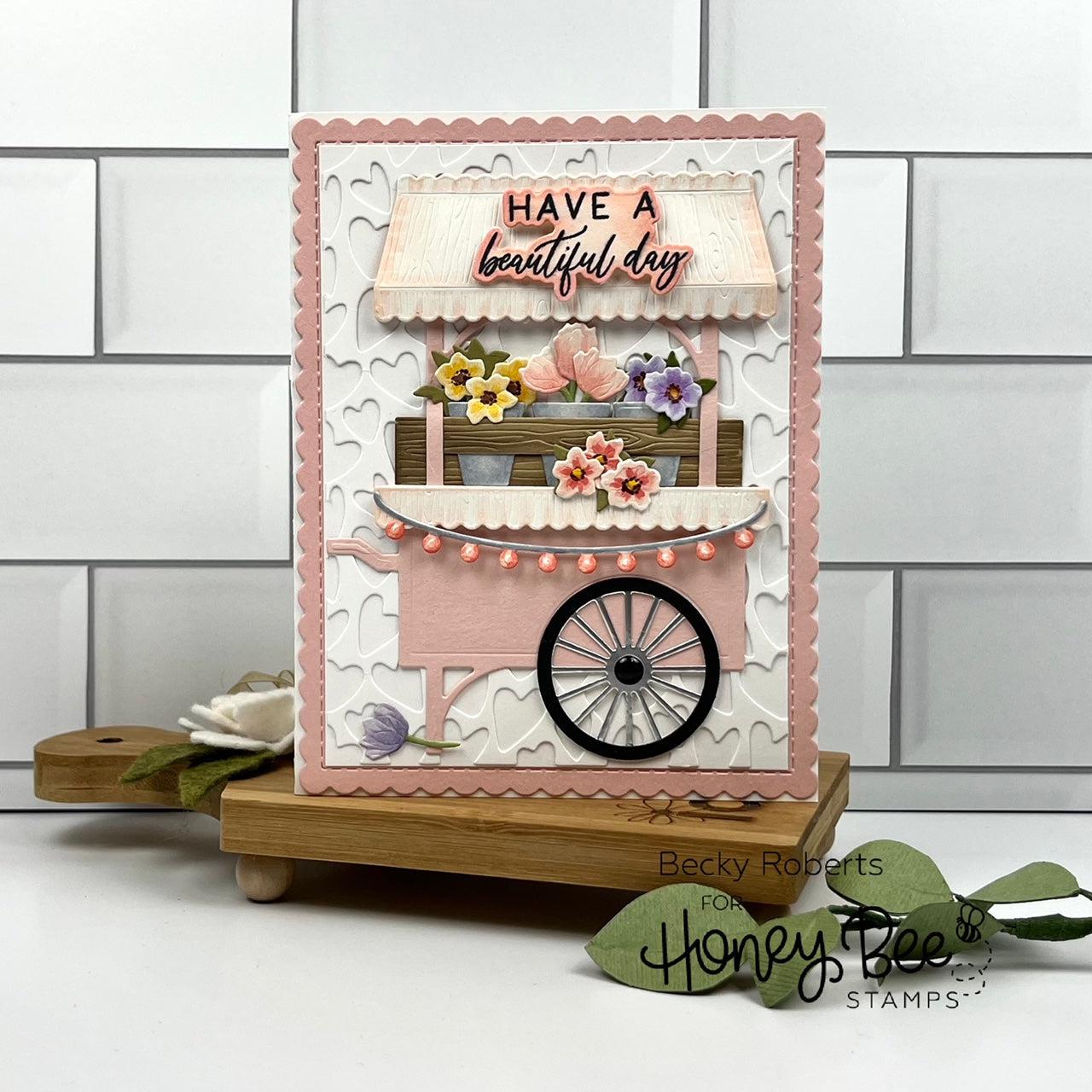 Honey Bee Stamps - Honey Cuts - Farm Fresh Market Cart Add-On-ScrapbookPal
