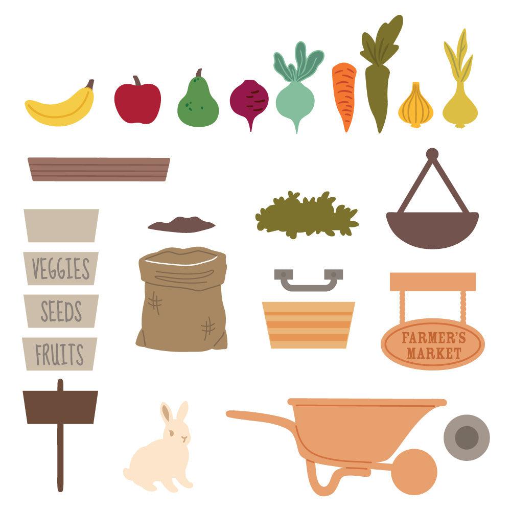 Honey Bee Stamps - Honey Cuts - Farmer's Market Cart Add-On-ScrapbookPal